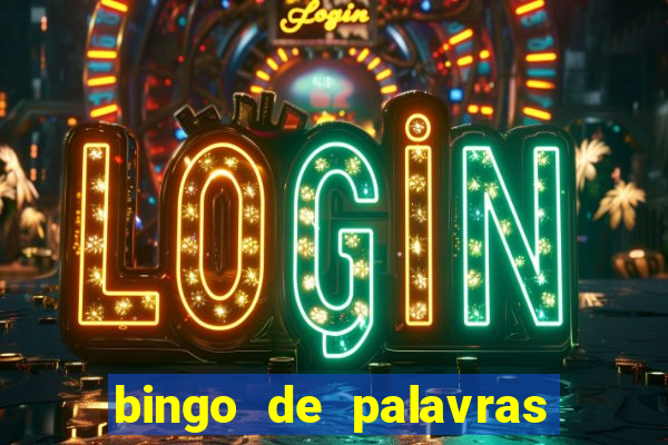 bingo de palavras cha de bebe